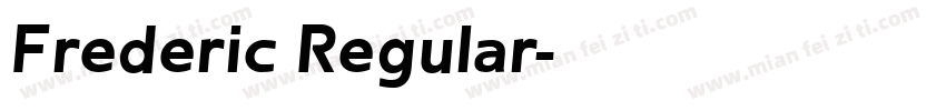 Frederic Regular字体转换
